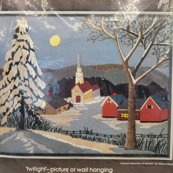 Bucilla Needlecraft Twilight Crewel Kit Number 48691 - Picture 2 of 5